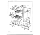 Admiral 211340 shelves and accessories diagram