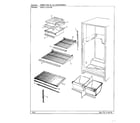 Admiral 21514-0C shelves and accessories diagram