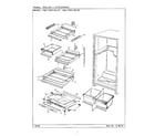 Admiral 21824-7A shelves and accessories diagram