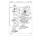 Admiral 21962C freezer compartment assembly diagram