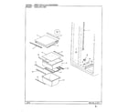 Admiral HMG-22912-0B shelves and accessories diagram