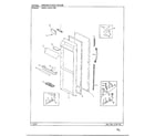 Admiral HMG-22912-0B fresh food door diagram