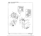 Admiral HMG-22912-0B ice and water dispenser diagram