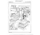 Admiral 22972A fresh food compartment assembly diagram