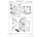 Admiral 22972A ice/water dispenser diagram