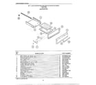 Frigidaire 2408C 30` floor broiler pan diagram