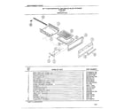 Frigidaire 2507A 30` floor/broiler pan diagram