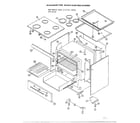 Frigidaire 2530D main body for 30 inch electric ranges diagram