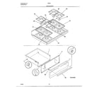 Frigidaire 285640D top/drawer diagram