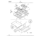 Frigidaire 285840C top/drawer diagram