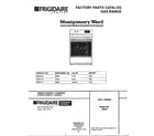 Frigidaire 285941A gas range/front cover diagram