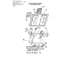 Amana 2960A top and burner assy with spark ignition diagram