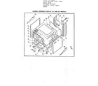 Amana 2960A cabinet assy for 20", 24" and 30" models diagram