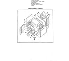Amana 2960A cabinet assembly - griddle diagram