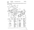 Tappan 36-3281-01 functional parts list diagram