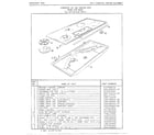 Frigidaire 3960A top and related parts diagram