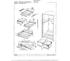 Admiral 39824-0A shelves and accessories diagram