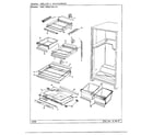 Admiral 39825-7A shelves and accessories diagram