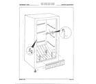 Admiral 44258A freezer compartment diagram