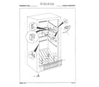 Admiral 44668B freezer compartment diagram