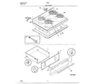 Frigidaire 486640D top/drawer diagram