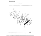 Frigidaire 4869A electric range/ backguard diagram