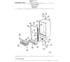 Frigidaire 49258-7A upright freezer/cabinet parts diagram