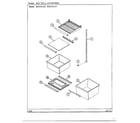 Admiral 501247 shelves and accessories diagram