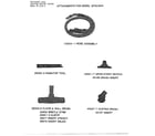 Eureka 5038A canister upright attachments diagram