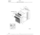 Frigidaire 5079005A cabinet front and wrapper diagram