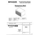 Frigidaire 5148004A room air conditioner cover page diagram
