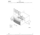 Frigidaire 5148004A cabinet front and wrapper diagram