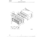 Frigidaire 5176003A cabinet front and wrapper diagram