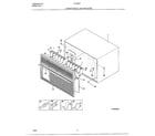 Frigidaire 5180004A cabinet front and wrapper diagram