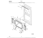 Frigidaire 5180004A window mounting parts diagram