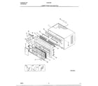 Frigidaire 5338009B cabinet front and wrapper diagram