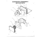 Amana P1203001R evaporator, condenser and air flow diagram