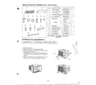 Goldstar GA-1832FC installation kits contents diagram