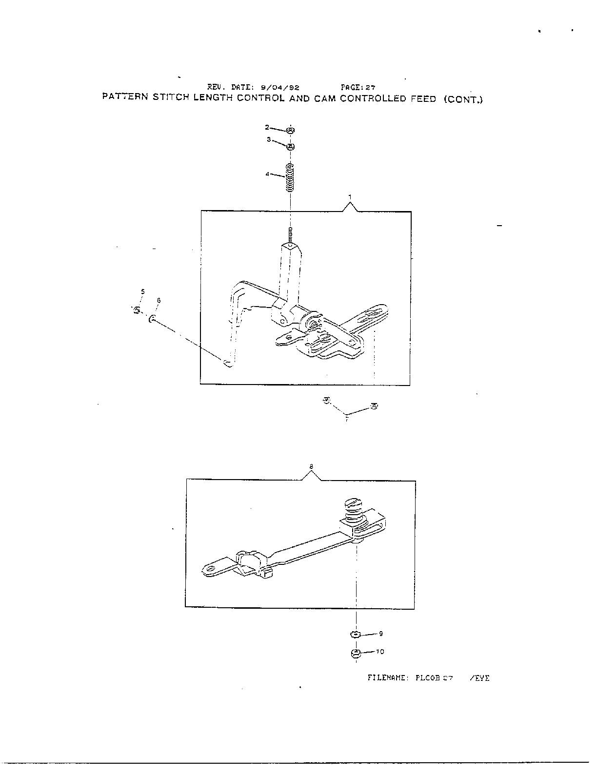 Pattern stitch length/cam page 3