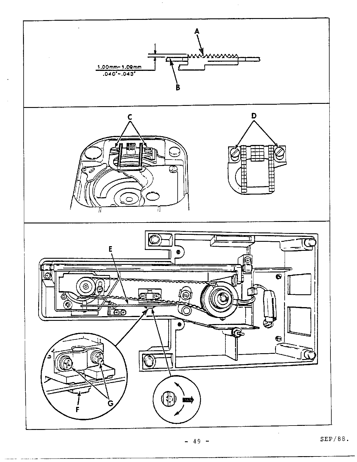 Adjustment procedures page 2