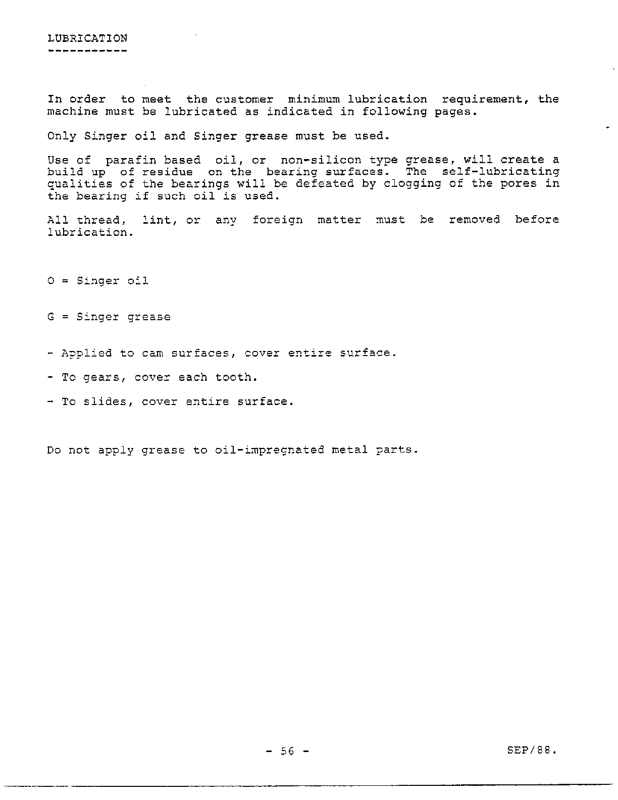 Adjustment procedures page 9