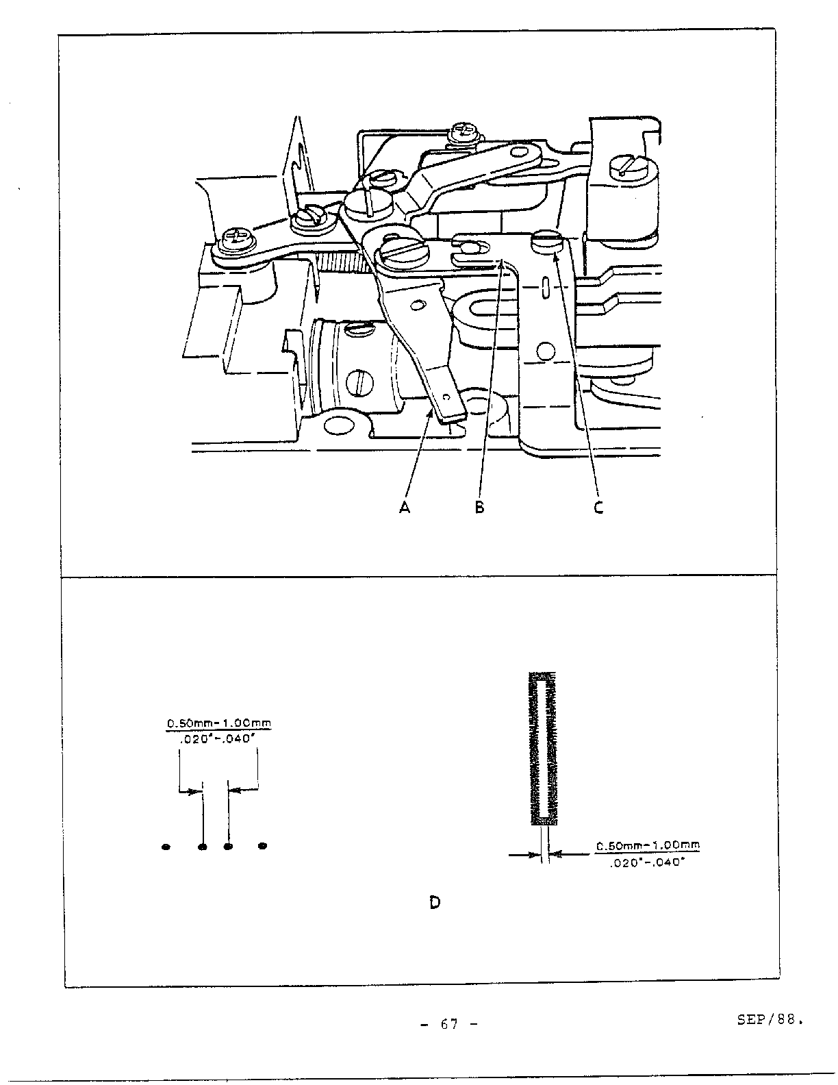 Adjustment procedures page 20