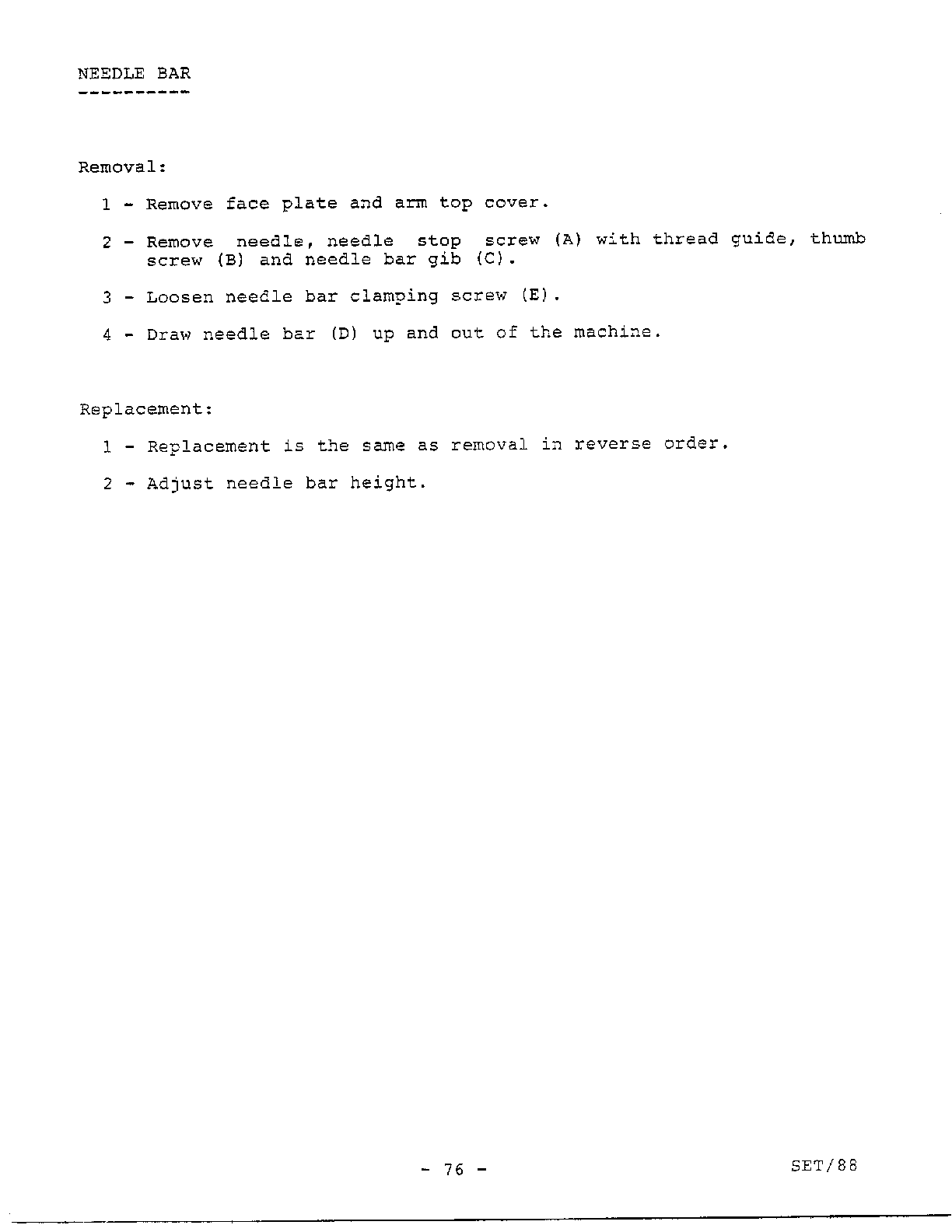 PARTS REMOVAL/REPLACEMENT Page 8