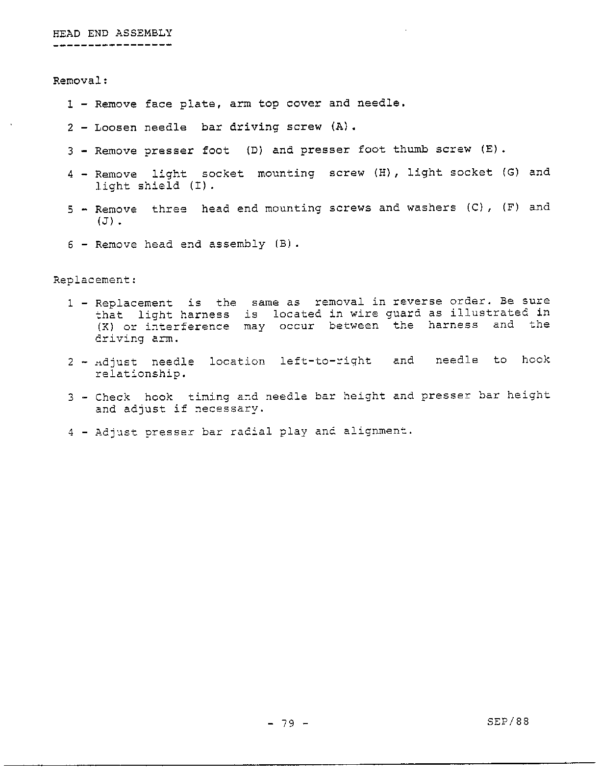 PARTS REMOVAL/REPLACEMENT Page 11