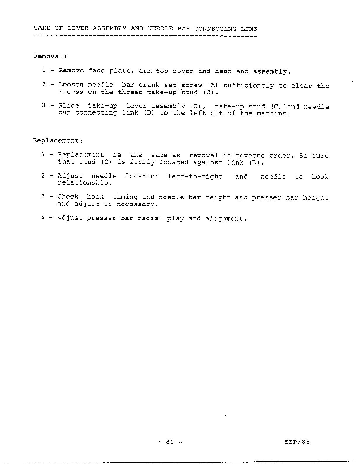 PARTS REMOVAL/REPLACEMENT Page 12