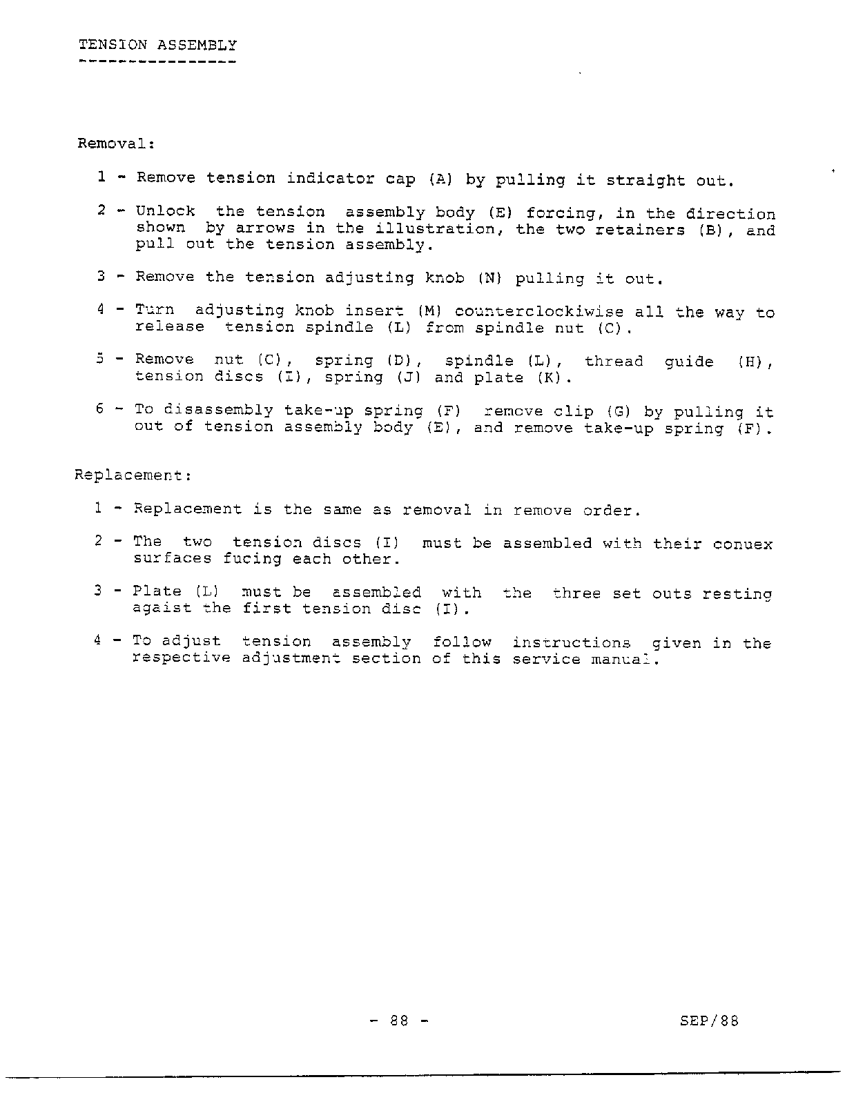 PARTS REMOVAL/REPLACEMENT Page 20