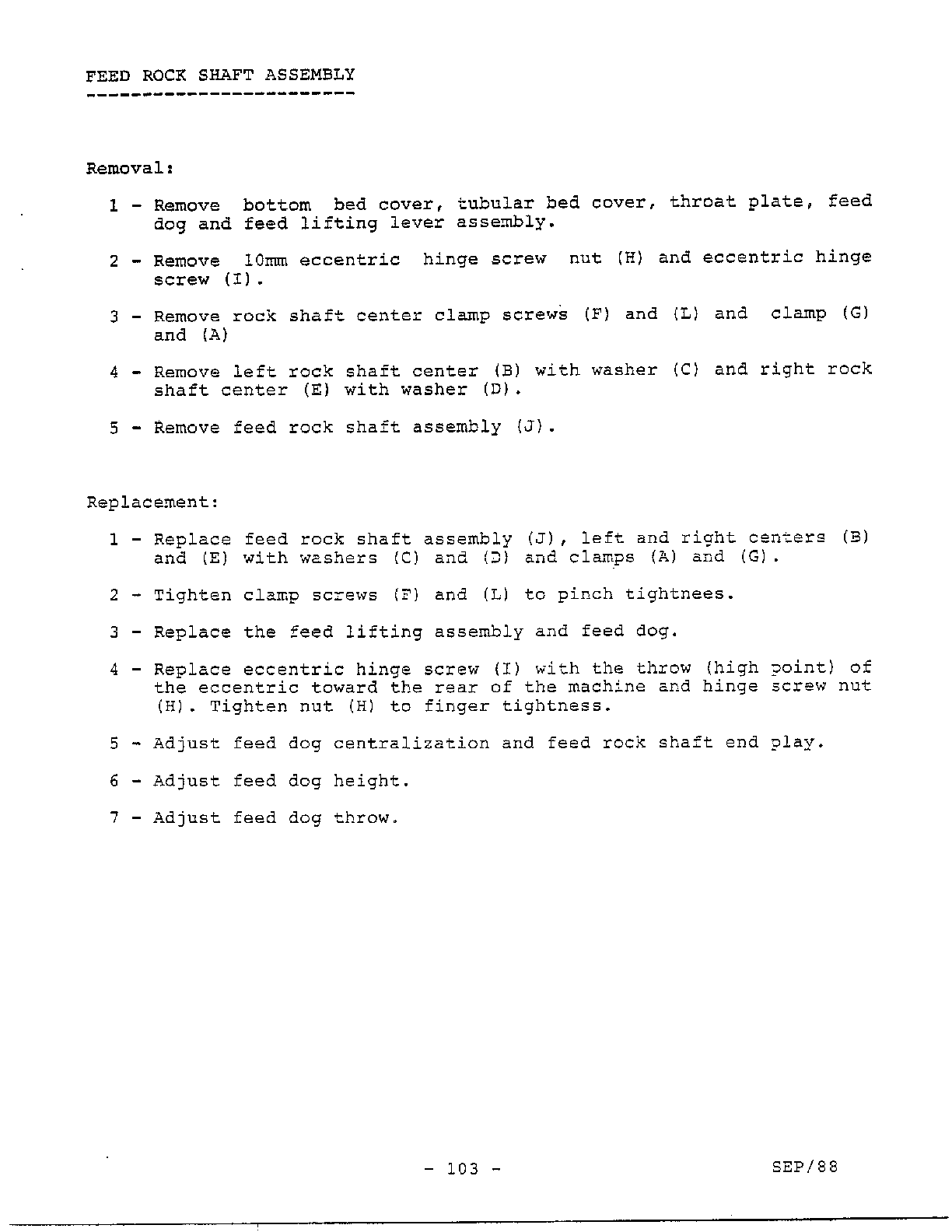 PARTS REMOVAL/REPLACEMENT Page 35