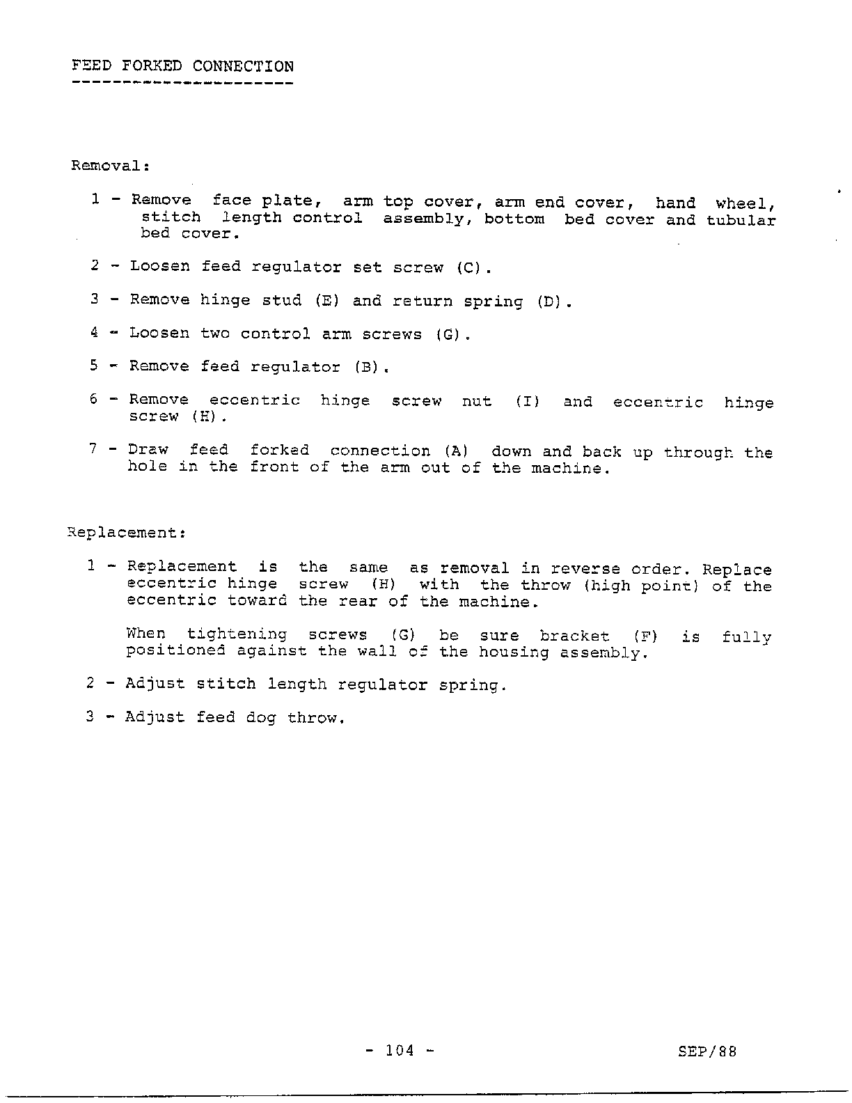 Parts removal/replacement page 36