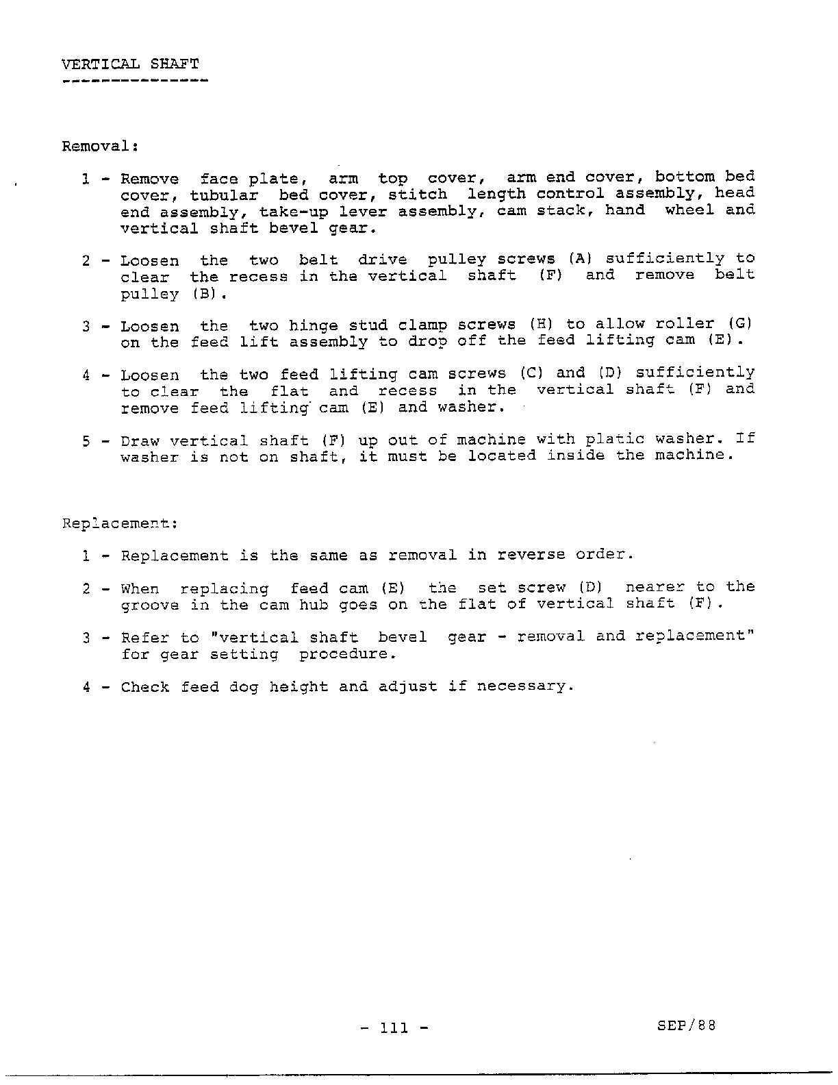 PARTS REMOVAL/REPLACEMENT Page 43