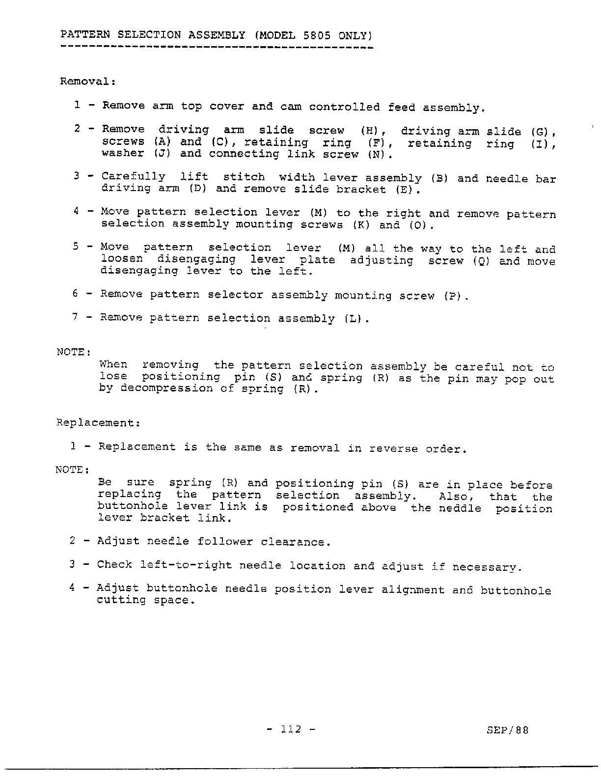 Parts removal/replacement page 44